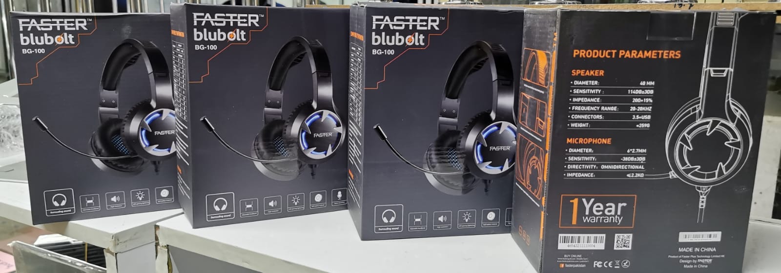 Faster Wired Headphone With Adjustable Headband product image 2