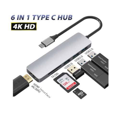 TYPE C 6 IN 1 DOCKING STATION