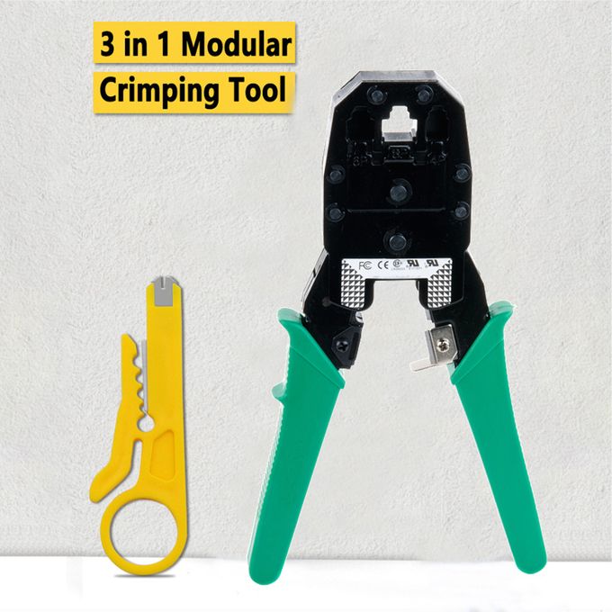 Cable Crimper Tool RJ45/RJ11 Modular Plug Plier Cat5e/Cat6 Network LAN Manual Crimping Tool Set product image 3