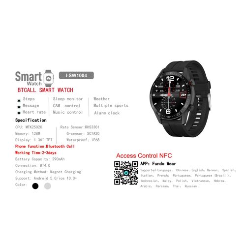 Iconix Smart Watch Makes Or Answers Calls Directly On The Watch Via Bluetooth - Image 2