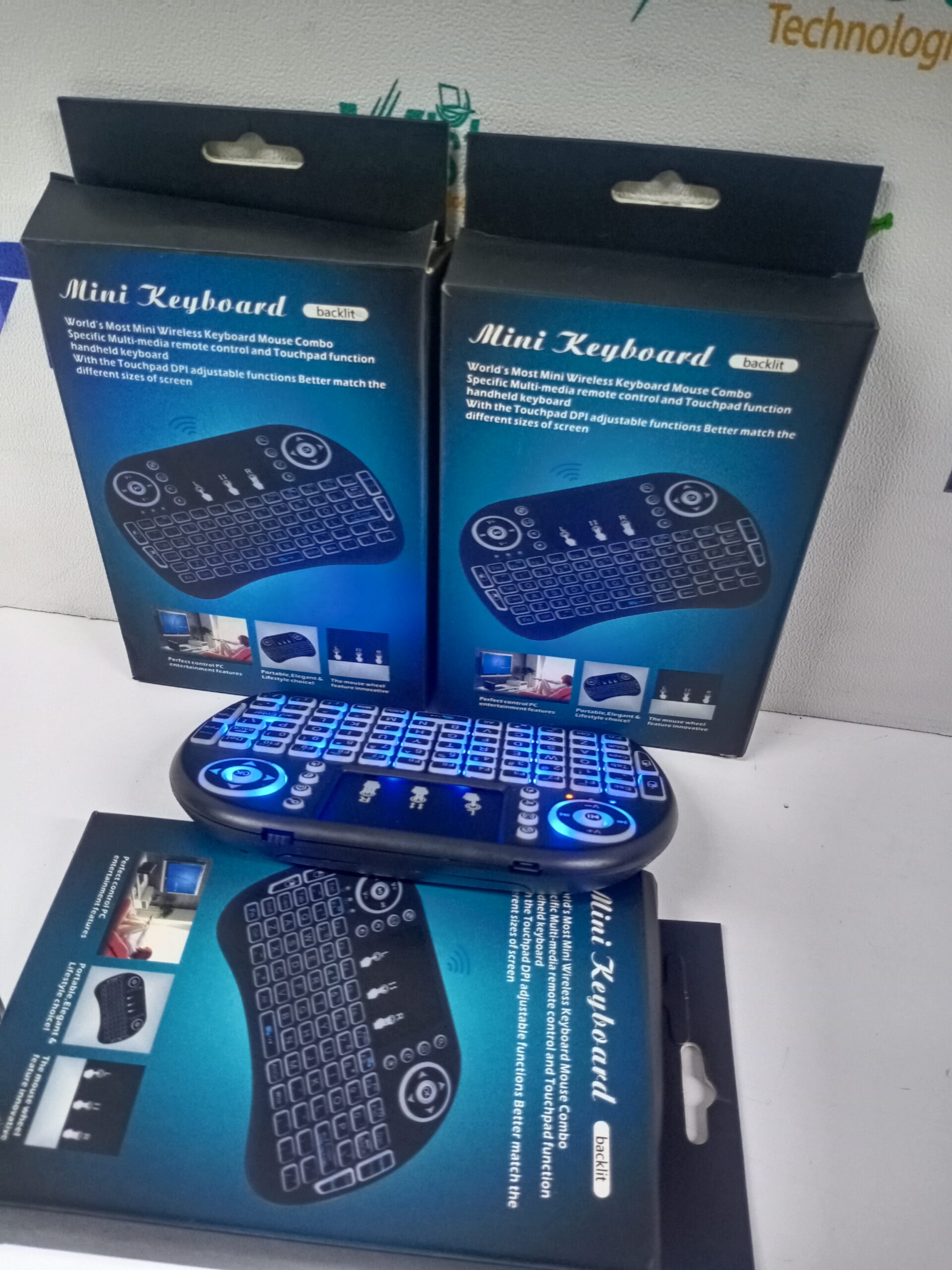 Wireless Mini Keyboard With Touch Pad and backlight 2.4 G product image 2