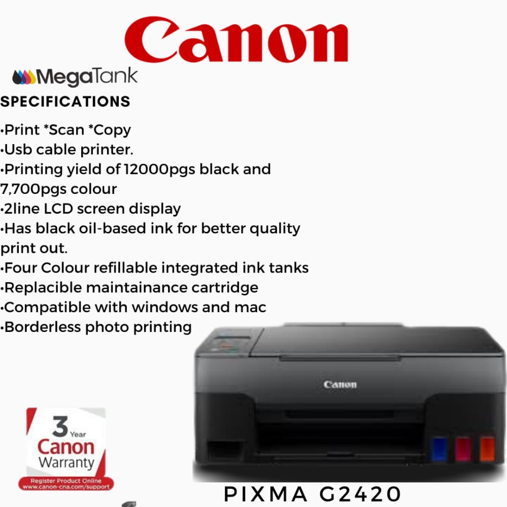 CANON PIXMA G2420 product image 2