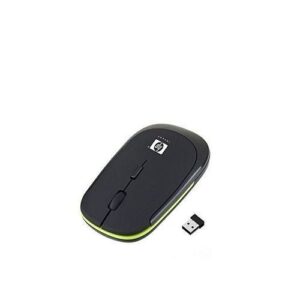 HP Wireless mouse Ultra-Slim 2.4GHZ with USB Receiver – Black/Green