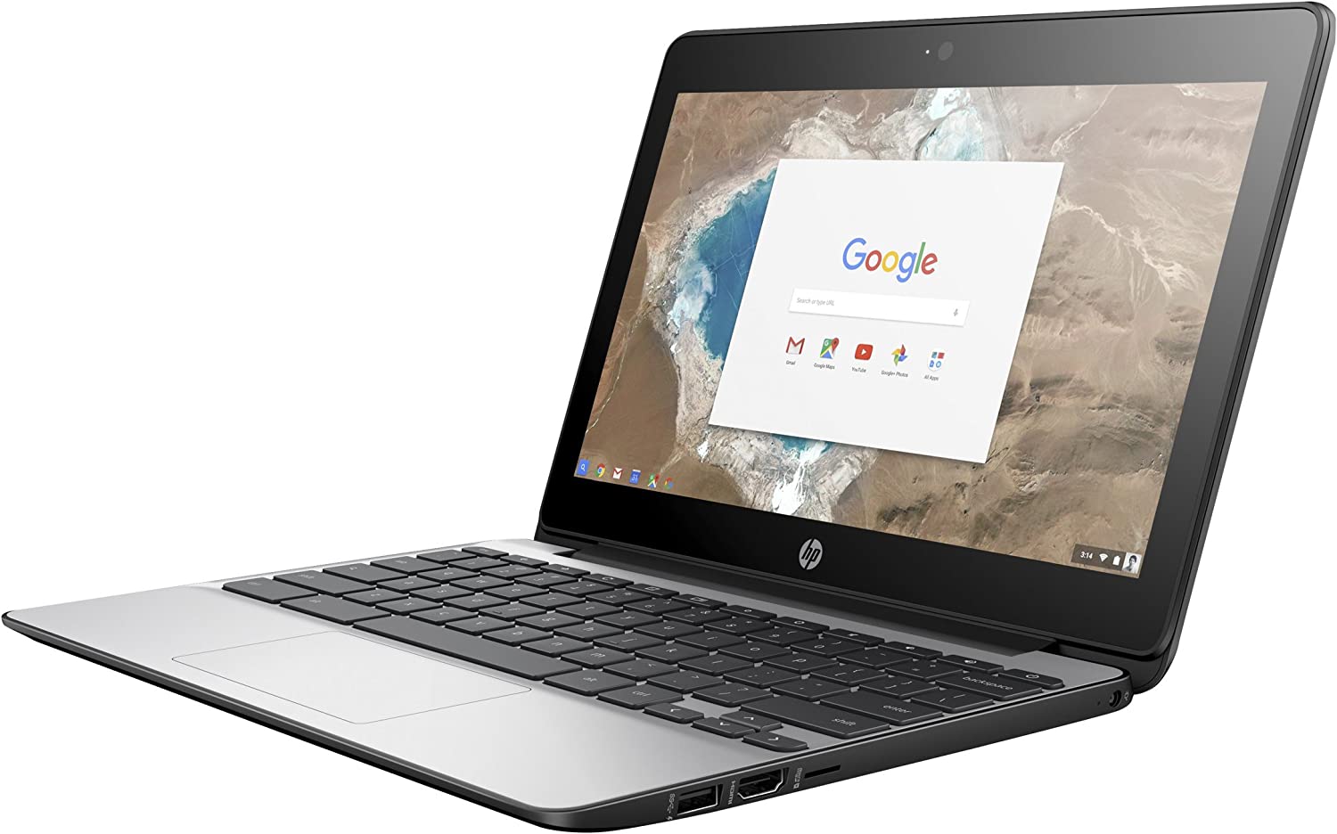 HP Chromebook 11 G2 EE 11.6" HD anti-glare Display Intel Celeron 1.1GHz Dual-Core 4GB LPDDR4-2400 SDRAM 32GB eMMC Chrome OS Intel UHD Graphics 600 WiFi Webcam X360 Touchscreen