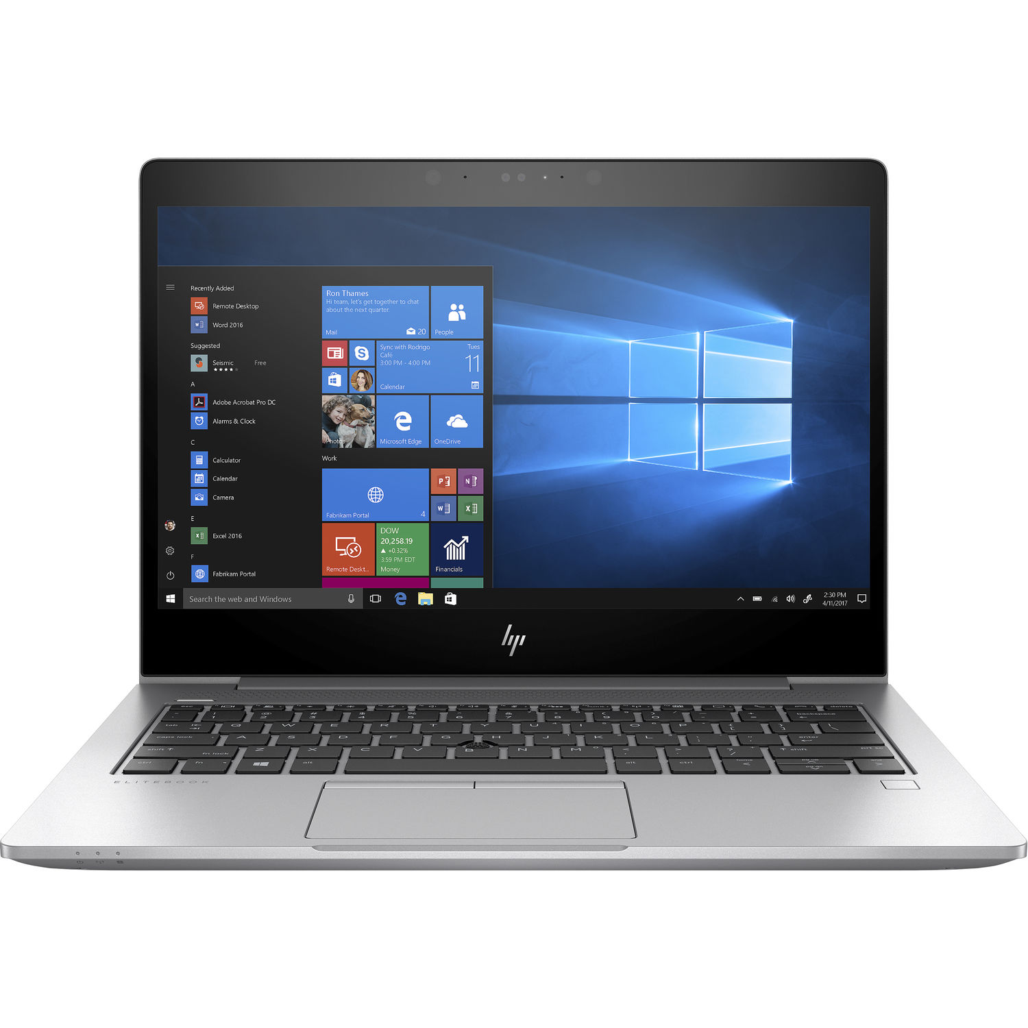 Refurbished Laptop HP EliteBook 830 G5 Core i7 8th generation 8GB RAM 256GB SSD 13.3 Inches Touch Screen Windows 10 Pro Silver
