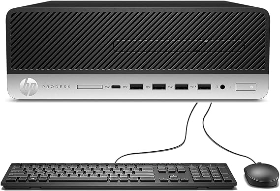 Complete HP Prodesk 600 G4 SFF Intel core i3 8th gen 2.9GHz 128GB SSD +500GB HDD With 22 Inch Monitor